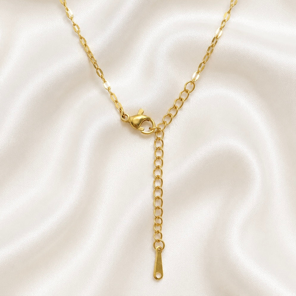 18K Gold Plated Swan Pendant Necklace with AD Stones | Anti Tarnish Luxury Necklace