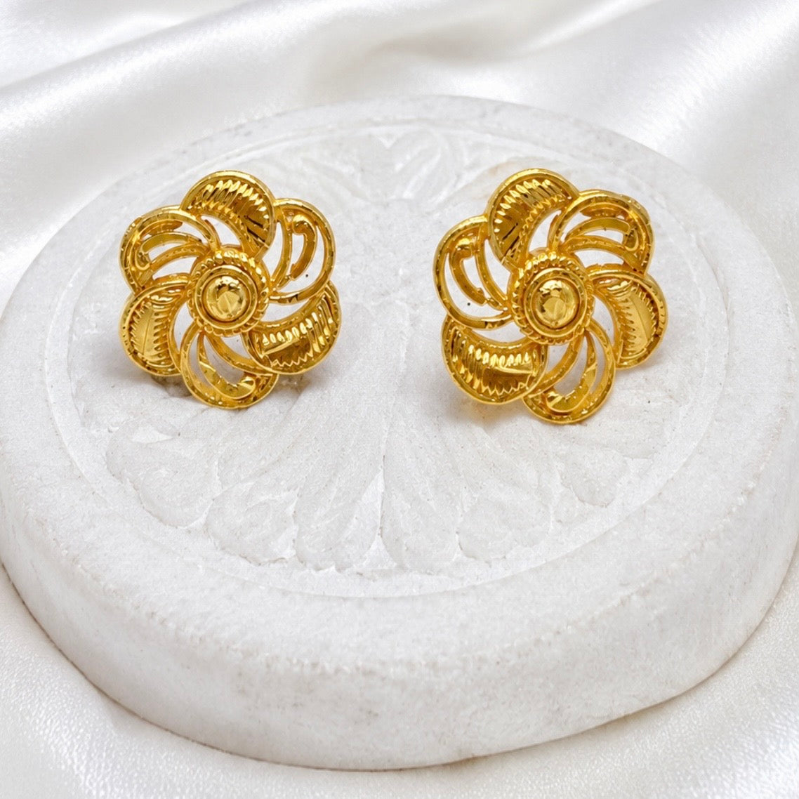 Temple Peacock Design Pendant Necklace Set | Micro Gold Plated Handcrafted Jewellery with Earrings