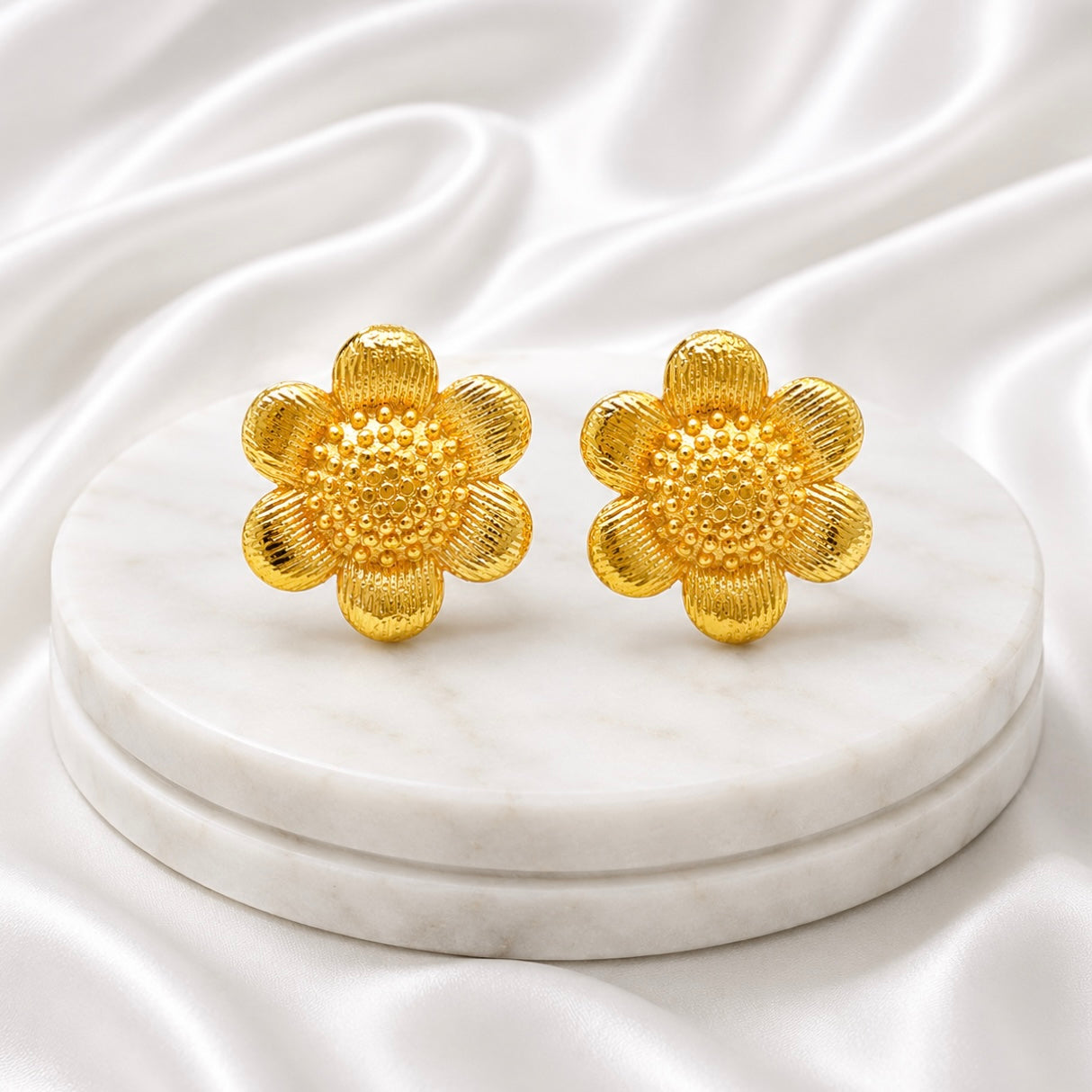 Temple Swan Motif Pendant Necklace Set | Micro Gold Plated Handcrafted Jewellery with Earrings