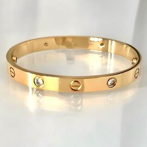 18K Gold Plated Anti Tarnish Bracelet | Premium Crystal Studded Bracelet