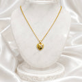 18K Gold Plated Heart Pendant Necklace with AD Stone | Anti Tarnish Minimal Gold Necklace