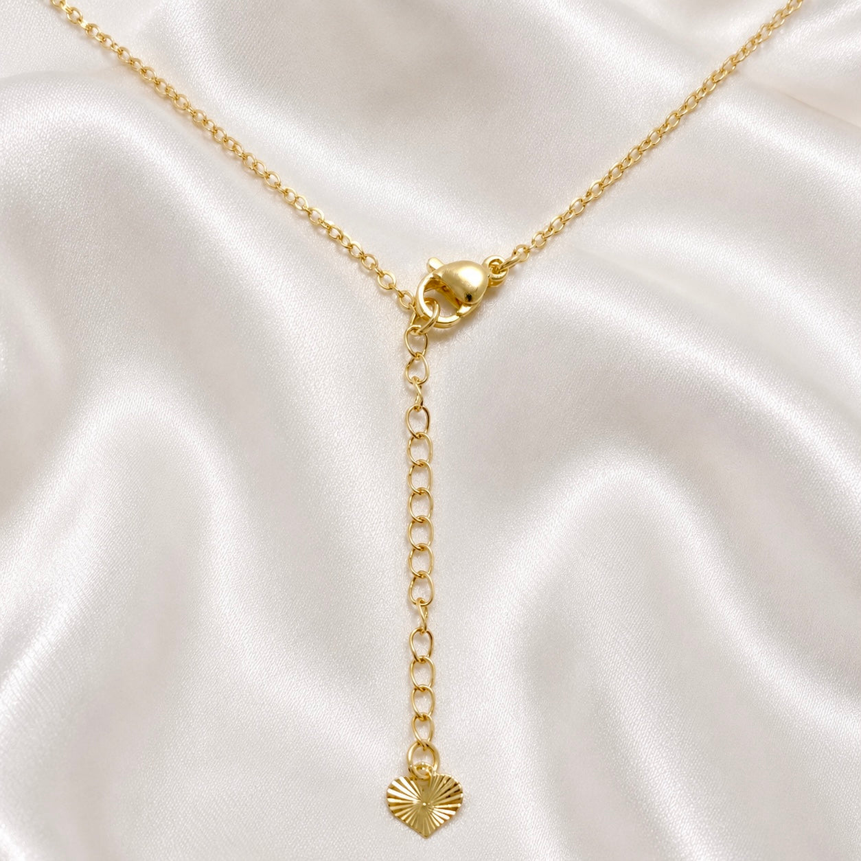 18K Gold Plated Luxury Pendant Necklace with AD Detailing | Anti Tarnish Minimal Statement Necklace
