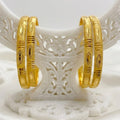 Handmade Traditional Dubai Gold Bangles – Micro-Plated Gold Finish | Premium Lightweight Bangle