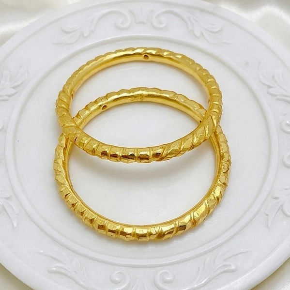 Nakshikari Gold Bala Bangles – Traditional Bengali Design