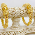 Nakshikari Gold Bala Bangle Pair | Traditional Bengali Handcrafted Design (Pair)