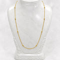 Microplated Gold Beaded Designer Neck Chain