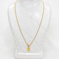 Micro Gold Plated Heart Pendant Neck Chain