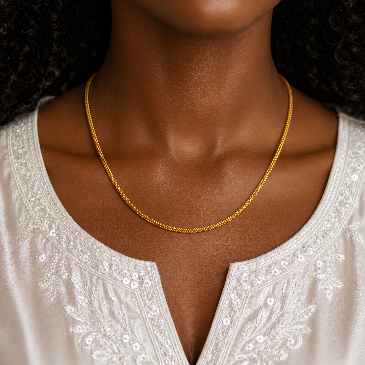 Premium Microplated Gold Snake Chain Necklace