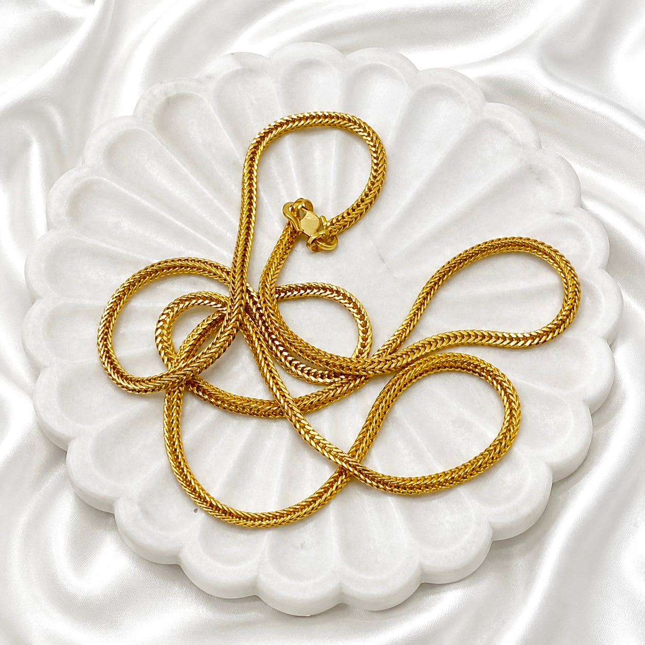 Premium Microplated Gold Snake Chain Necklace