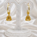 Traditional Gold Hoop Jhumka Earrings with Ghungroo | Handcrafted Temple Style Hoops