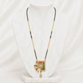 Anti-Tarnish 18K Gold Plated Meenakari Mangalsutra Pendant with AD & Ruby Stones