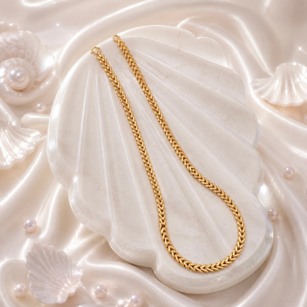 Microplated Gold Handmade Link Neck Chain | Premium Daily Wear Gold Chain for Women