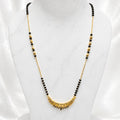 Elegant Carved AD Mangalsutra Pendant – 18K Gold Plated