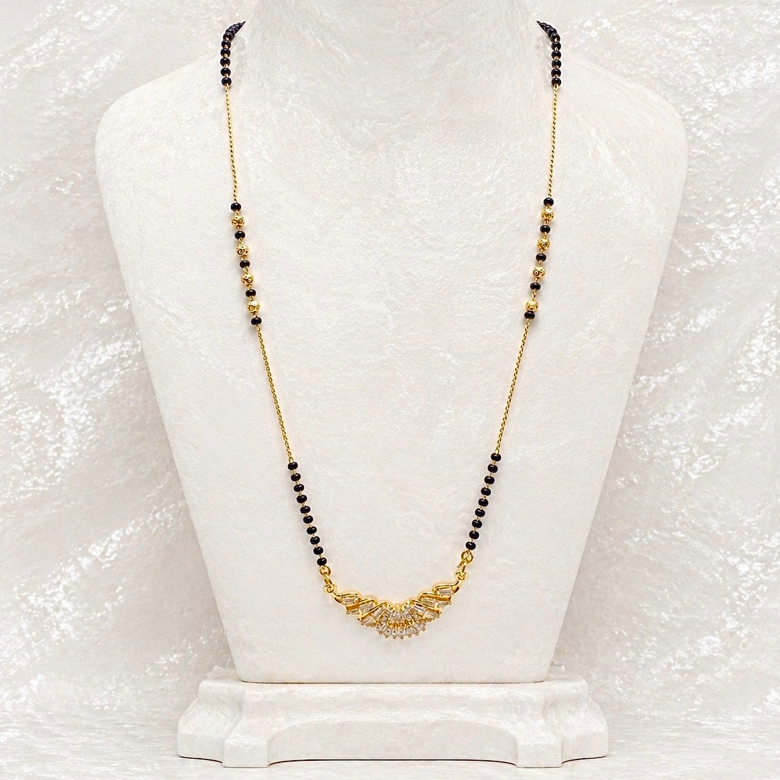 Premium Wing-Style AD Anti-Tarnish Mangalsutra Pendant