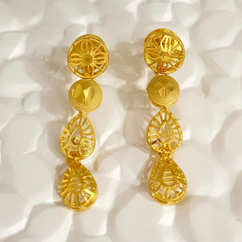 Micro Plated Dubai Gold Necklace Set