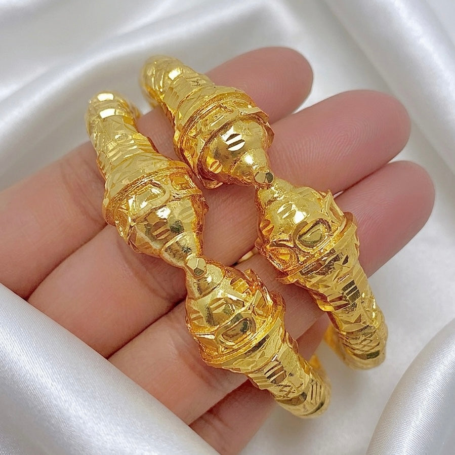 Nakshikari Gold Bala Kada Pair – Traditional Bengali Handcrafted Design (Pair)