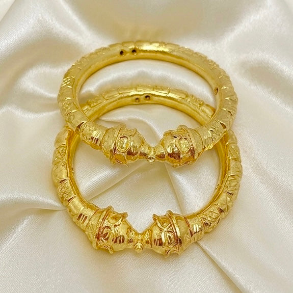 Nakshikari Gold Bala Kada Pair – Traditional Bengali Handcrafted Design (Pair)