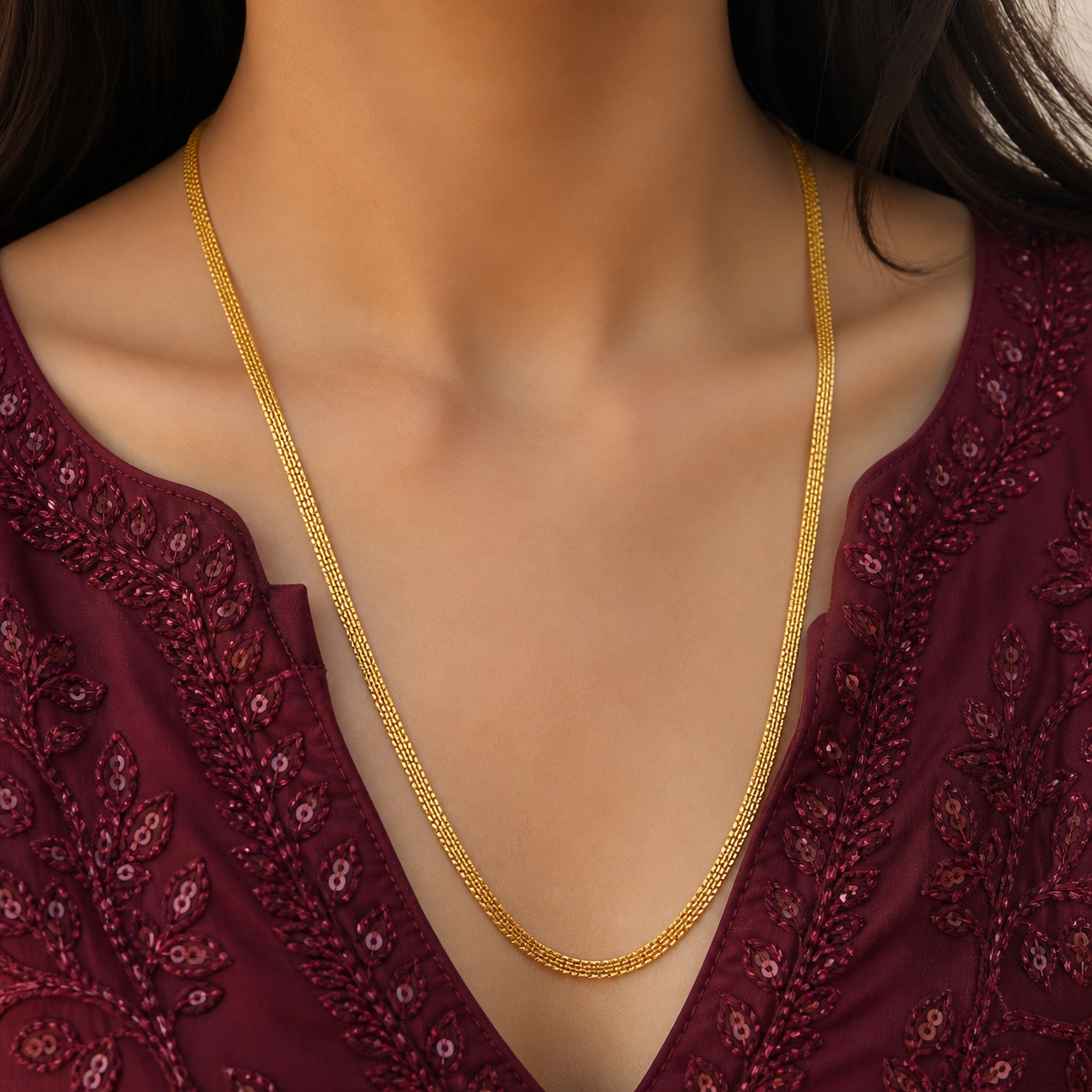 Micro Gold Plated Muruku Thali Saradu Chain