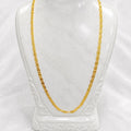 Microplated Gold Textured Link Neck Chain