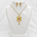 Luxury Ruby AD Statement Gold Necklace Set | Premium Microplated Handcrafted Jewellery