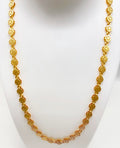 Microplated Gold Floral Link Neck Chain