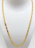 Microplated Gold Fan Design Neck Chain